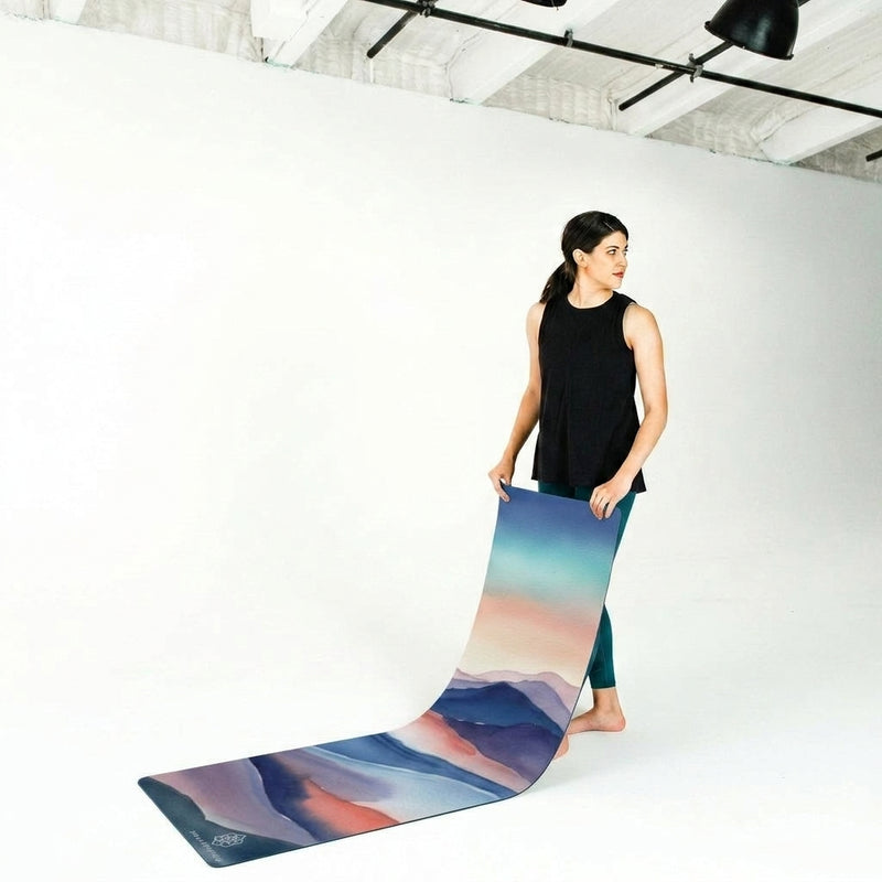 Sarah Beth practicing on the Serenity Mat
